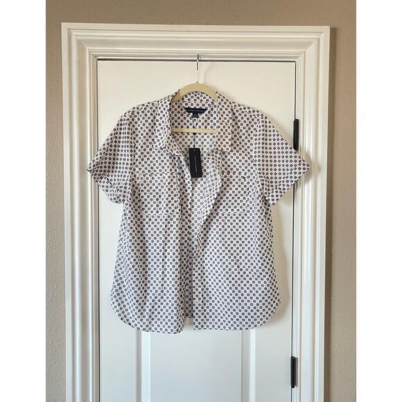 NWT Tommy Hilfiger Women's Camp Shirt Size X Large - Picture 2 of 9